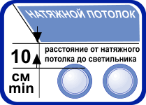 Расстояние от потолка