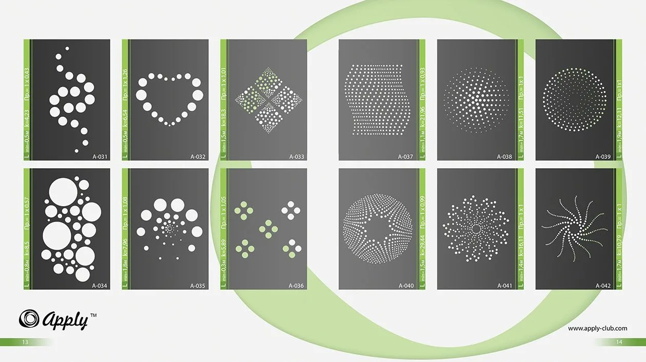 страница каталога рисунков резного потолка